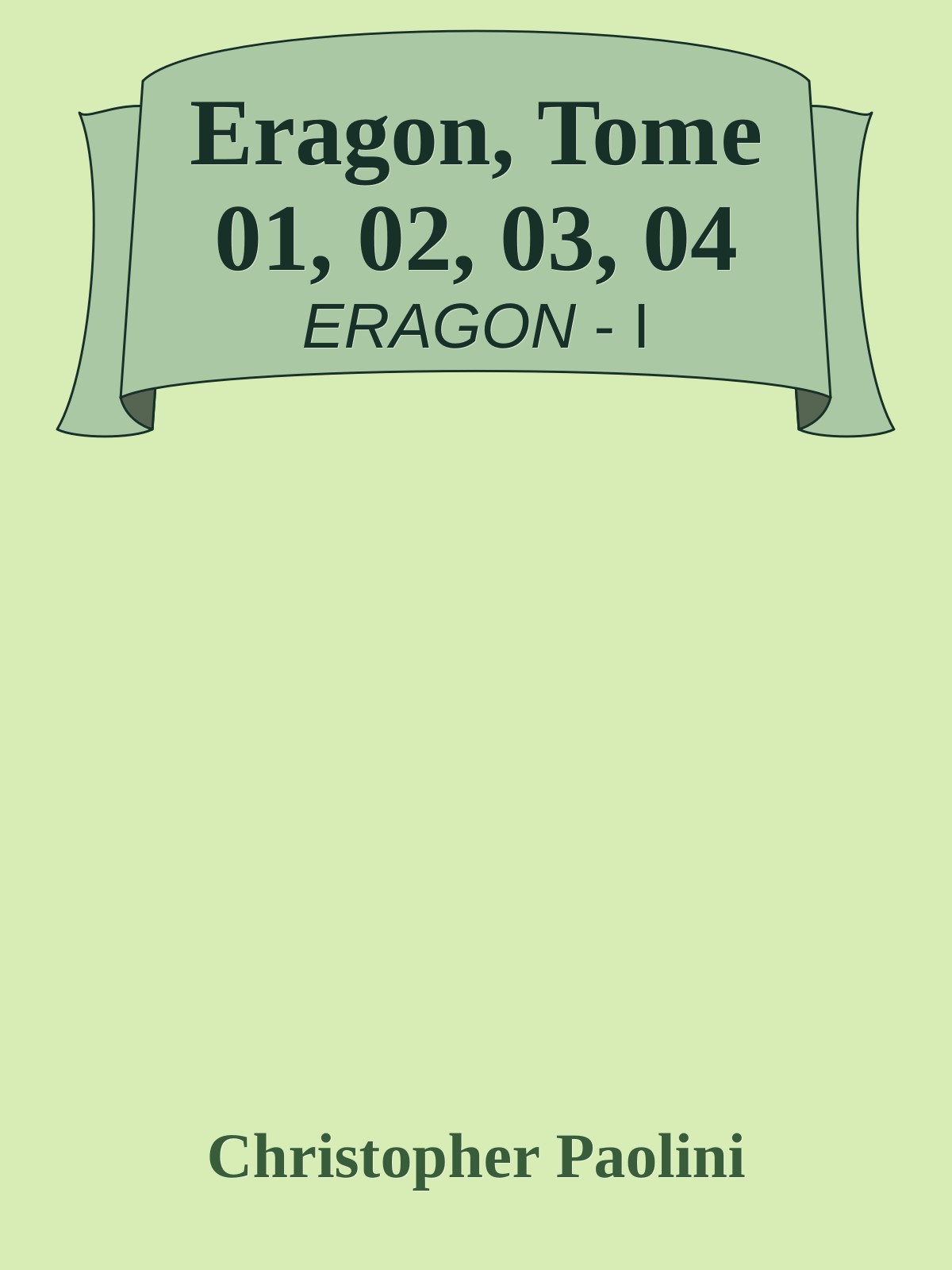 Couverture du livre Eragon Tome 1, 2, 3 et 4